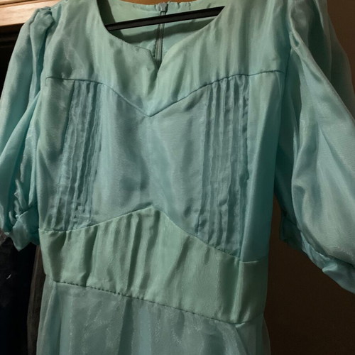 Maxi muslin dress like new, turquoise, size M