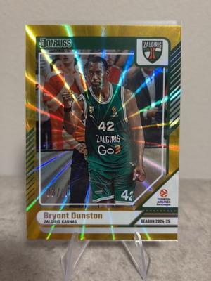 Bryant Dunston 2024-25 Donruss EuroLeague #134 Optic Gold new