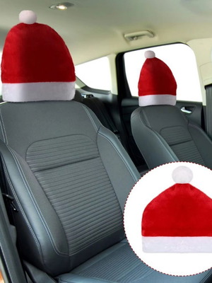 Car seat headrest cover Santa hat new