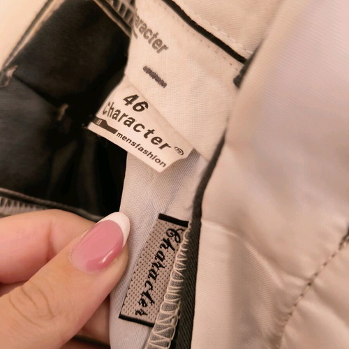 Character gray fabric pants like new, size 46