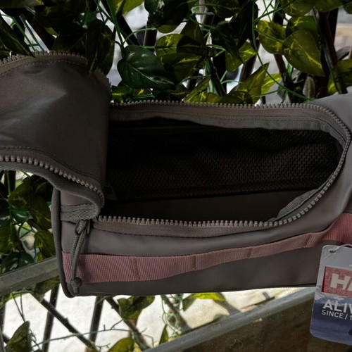 Helly Hansen waterproof travel wash bag new, grey with pink details