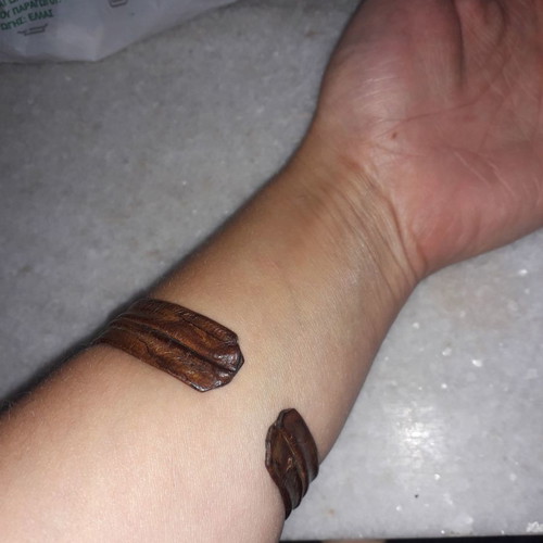 Vintage bracelet like new with leather and agate