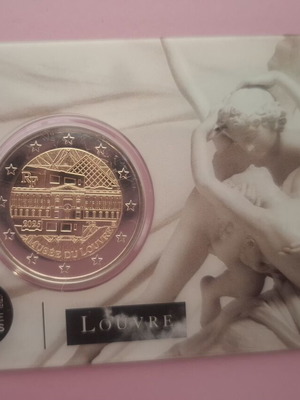 2 ευρώ coincard 2025 Γαλλία, Έρωτας και Ψυχή Μουσείο Λούβρου