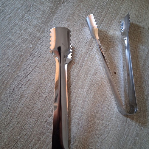 Stainless steel ice tongs pack of 5