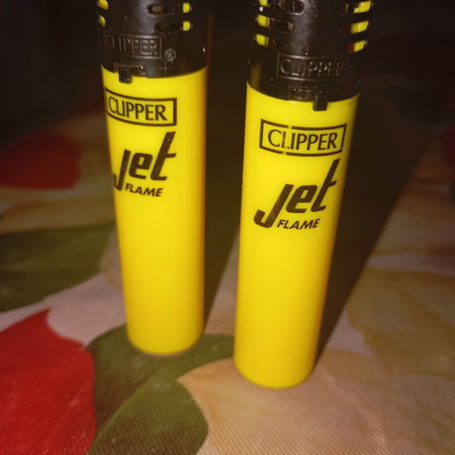 Clipper Jet Flame lighters new, pack of two, refillable, windproof
