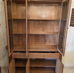 Cherry wood showcase like new, two pieces