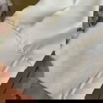 Zara λευκό παντελόνι σαν καινούργιο με ιδιαίτερο τελείωμα στα μπατζάκια