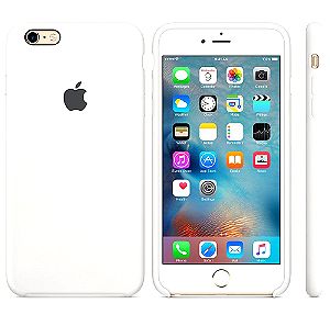 σφραγισμένη αυθεντική θήκη Apple iPhone 6/6s Plus Silicone Case White MKXK2ZM/A