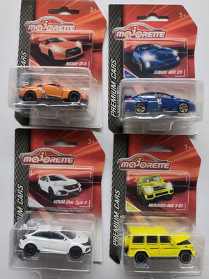 Majorette Premium Cars set of 4 new 1/64 scale toy cars