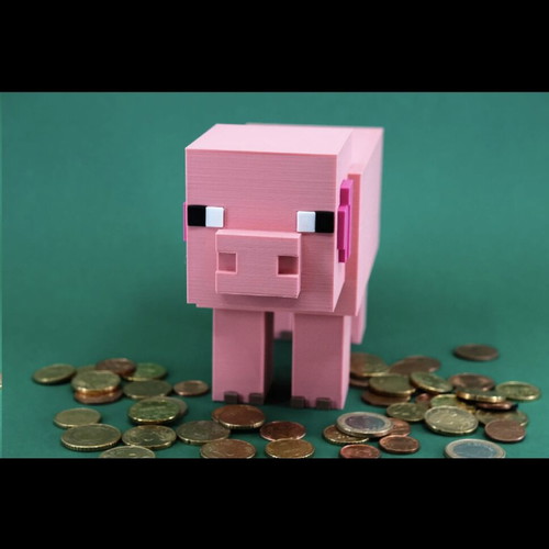 Piggy Bank Minecraft Pig new