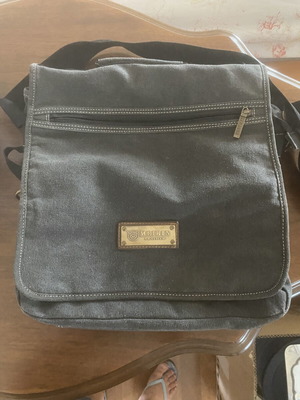 Meibin Leather чанта за пощальон, сива, 35x35 см