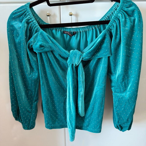 Nidodileda blouse like new, green and turquoise, size S