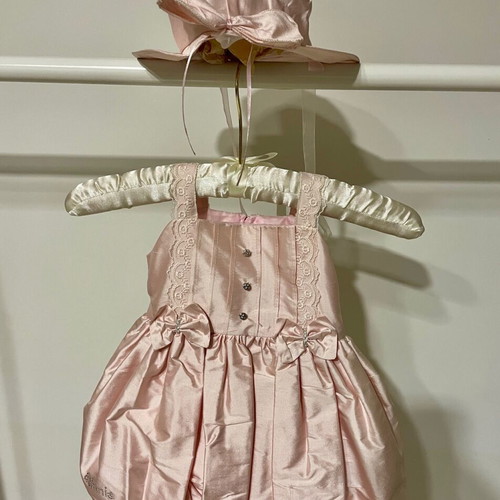 Aslanis baptism dress set with hat and jacket new
