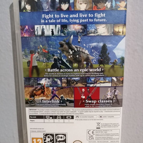 Xenoblade Chronicles 3 Switch game cover used, no game or case