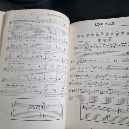 Vinnie Vincent Invasion sheet music used with poster