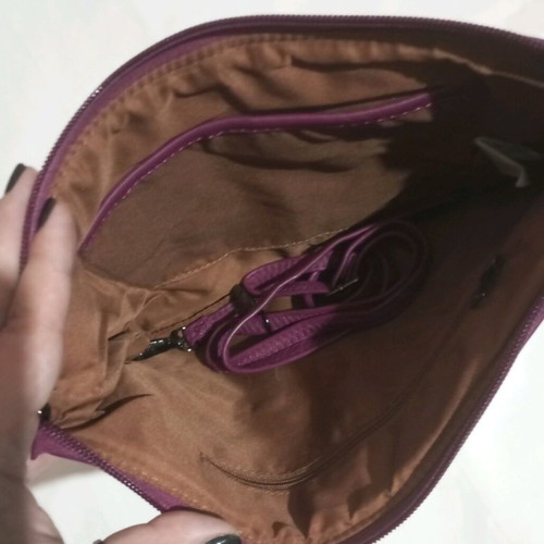 Large crossbody clutch bag new, purple