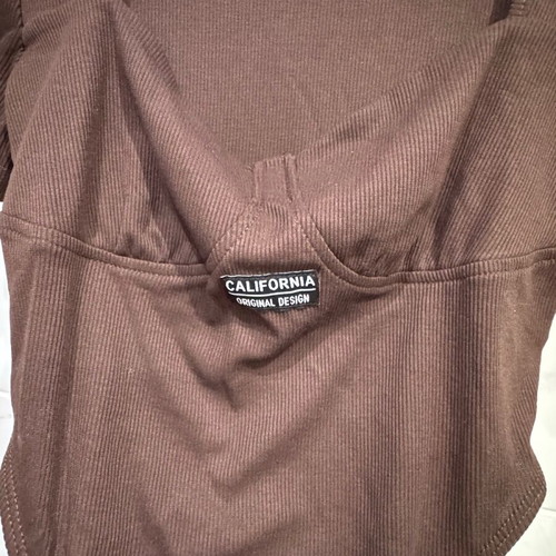Shein bodysuit like new, brown, size M