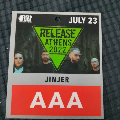 Jinjer Release Athens 2022 collectible card used