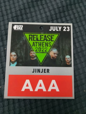 Jinjer Release Athens 2022 collectible card used