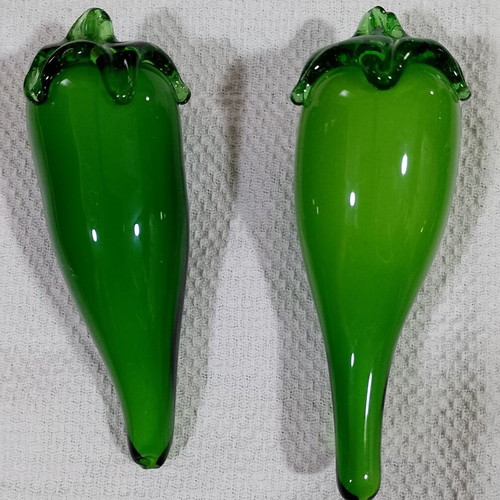 Glass fruit and vegetables Murano style, like new, set of 7