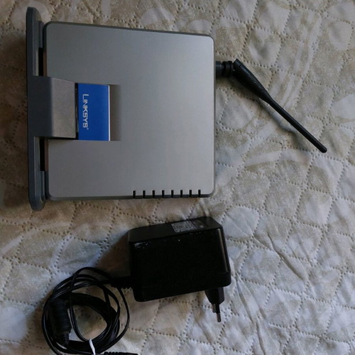 Linksys Router WAG200G used with power adapter Wireless-G ADSL Home Gateway