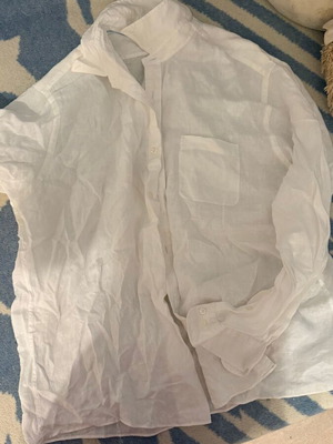 Brooks Brothers Regent Fit ленена риза бяла XXL нова