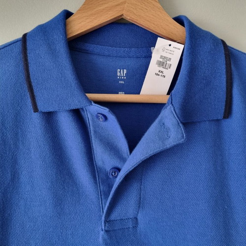 Gap Polo Shirt new, unisex, sizes 164-176 cm, black and blue