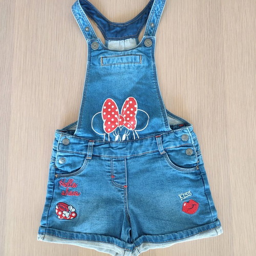 Minnie Disney overalls for girls 5-6 years like new with matching t-shirt