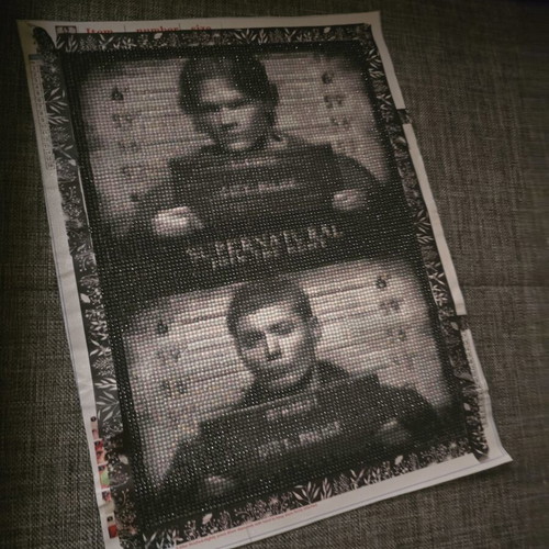 Diamond painting of Dean and Sam Winchester, new, 30 x 40 cm