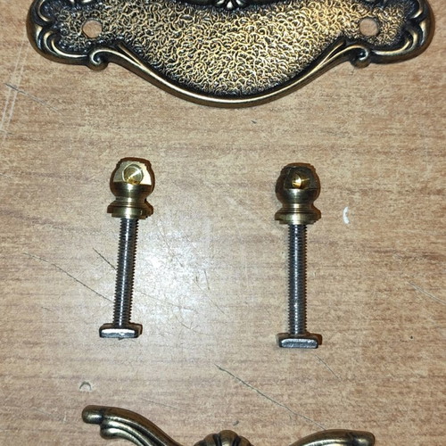 Vintage brass furniture handles, like new, set of 11