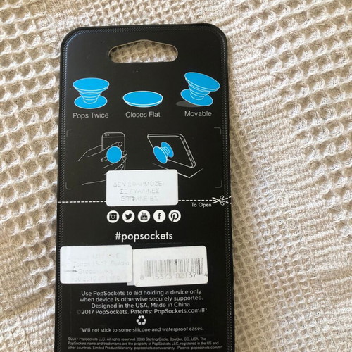 Phone grip and stand unused, adhesive, for all phones
