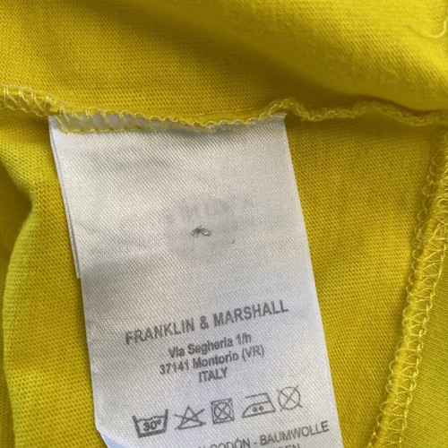 Franklin & Marshall T-shirt large used, yellow