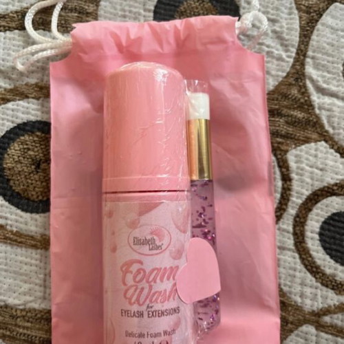 Elizabeth Lashes Foam Wash 40ml new with brush