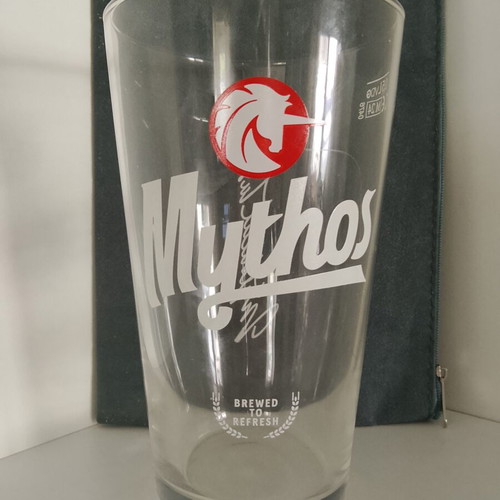 Γυάλινα ποτήρια Mythos σαν καινούργια, πακέτο 5