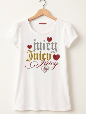 Tshirt Juicy Couture Large με στρας και glitter σαν καινούργιο