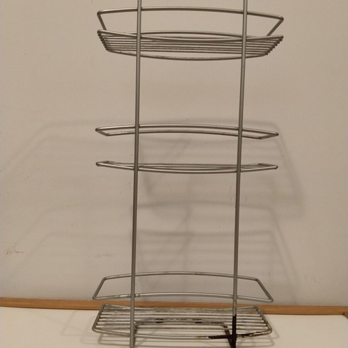 Metal bathroom shelf used, 3-tier hanging rack 50x25x10 cm