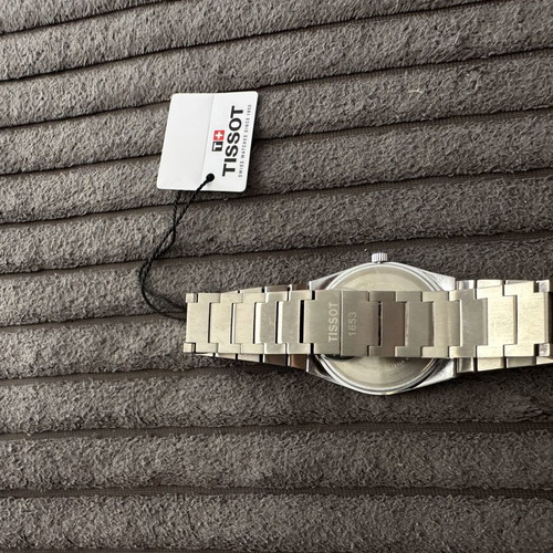 Tissot PRX blue quartz wristwatch 40mm, men's