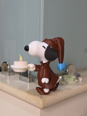 Snoopy φιγούρα με βάση για led ρεσώ σαν καινούργιο