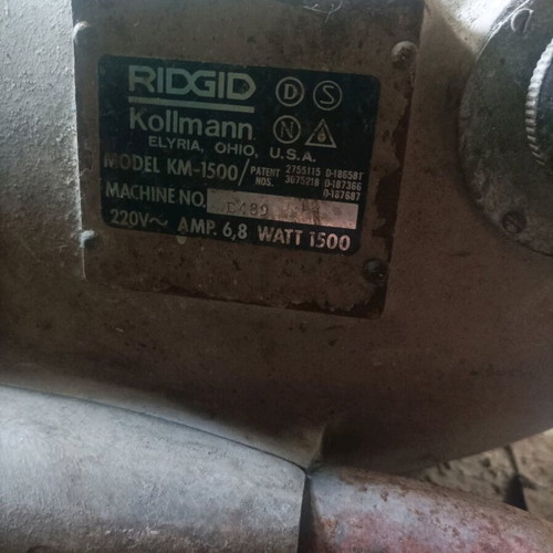 Ridgit Kollmann drain machine used with 4 springs 6 meters