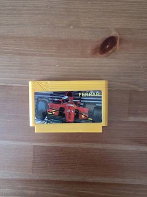 Ferrari NES cartridge used, retro unlicensed yellow