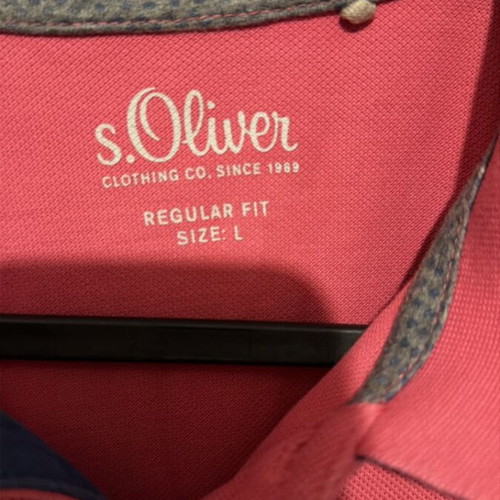 Polo s Oliver shirt like new, pink, sizes M L