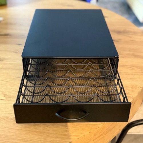 Espresso drawer like new, metal for 40 Nespresso Vertuo capsules