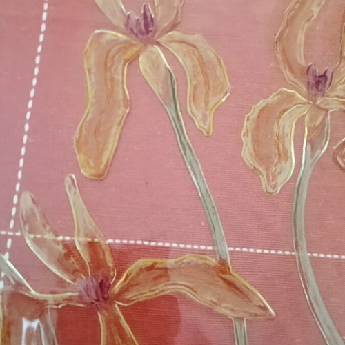 Handmade glass serving set of 2 pieces (tray & bowl)