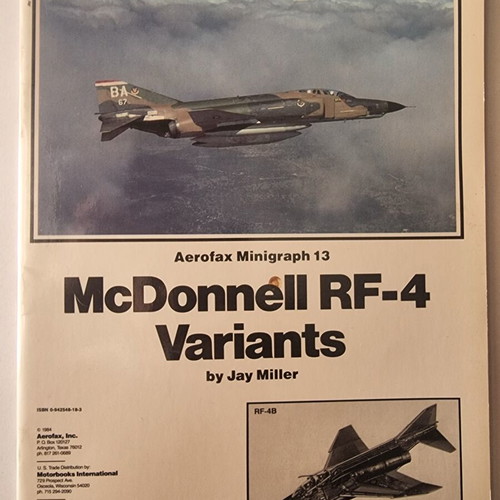 Aerofax Minigraph 13 McDonnell RF-4 Variants book like new, English