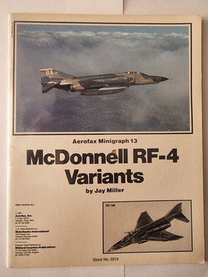 Aerofax Minigraph 13 McDonnell RF-4 Variants book like new, English