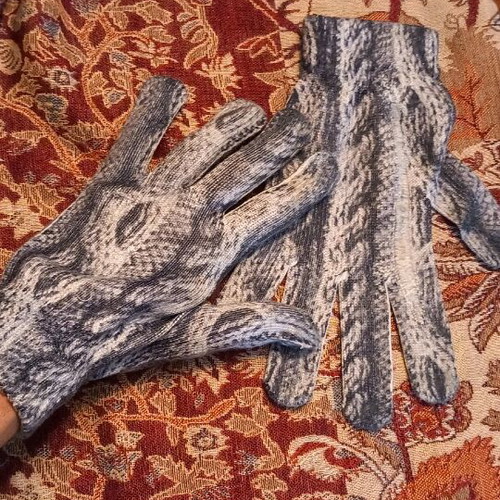 Elastic warm gloves size medium large