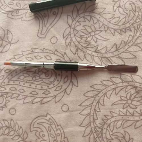 Nail building kit used with led lamp, acrylic gel, and brush