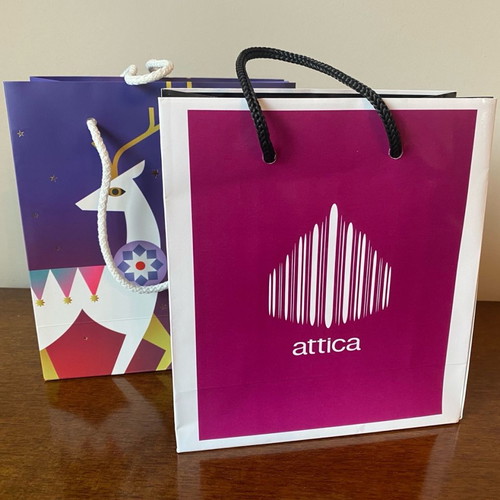 Attica bag like new with gift Hondos Center Christmas edition bag