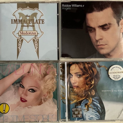 Pop CDs like new, pack with Madonna and Robbie Williams