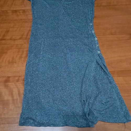 Silver dress like new, size M